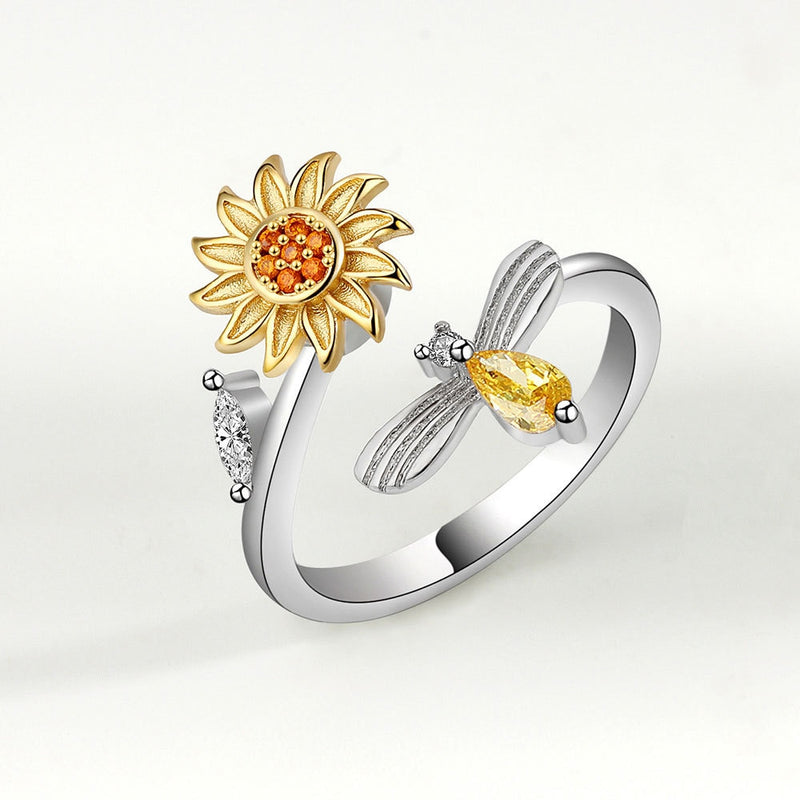 Anooki™ Sonnenblumenring - Lebenslustiger Fidget Ring beruhigt die Nerven